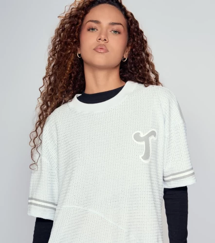 Kai T Shirt Oversize Texturizada Estampada TyperAC