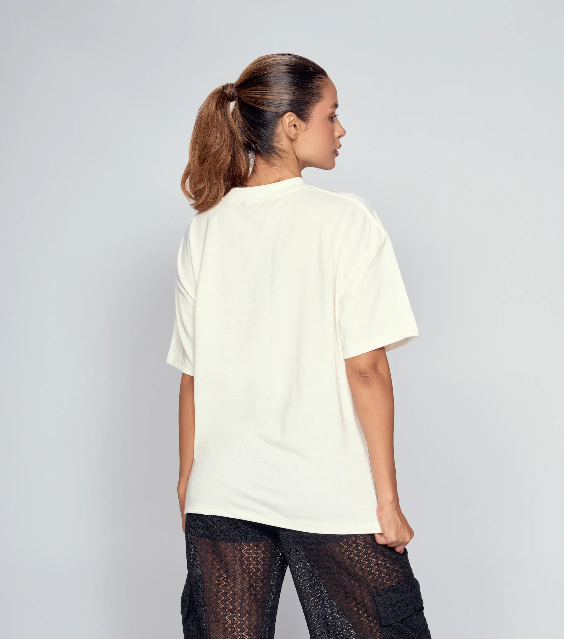 Kendal T Shirt Oversize Bordada TyperAR