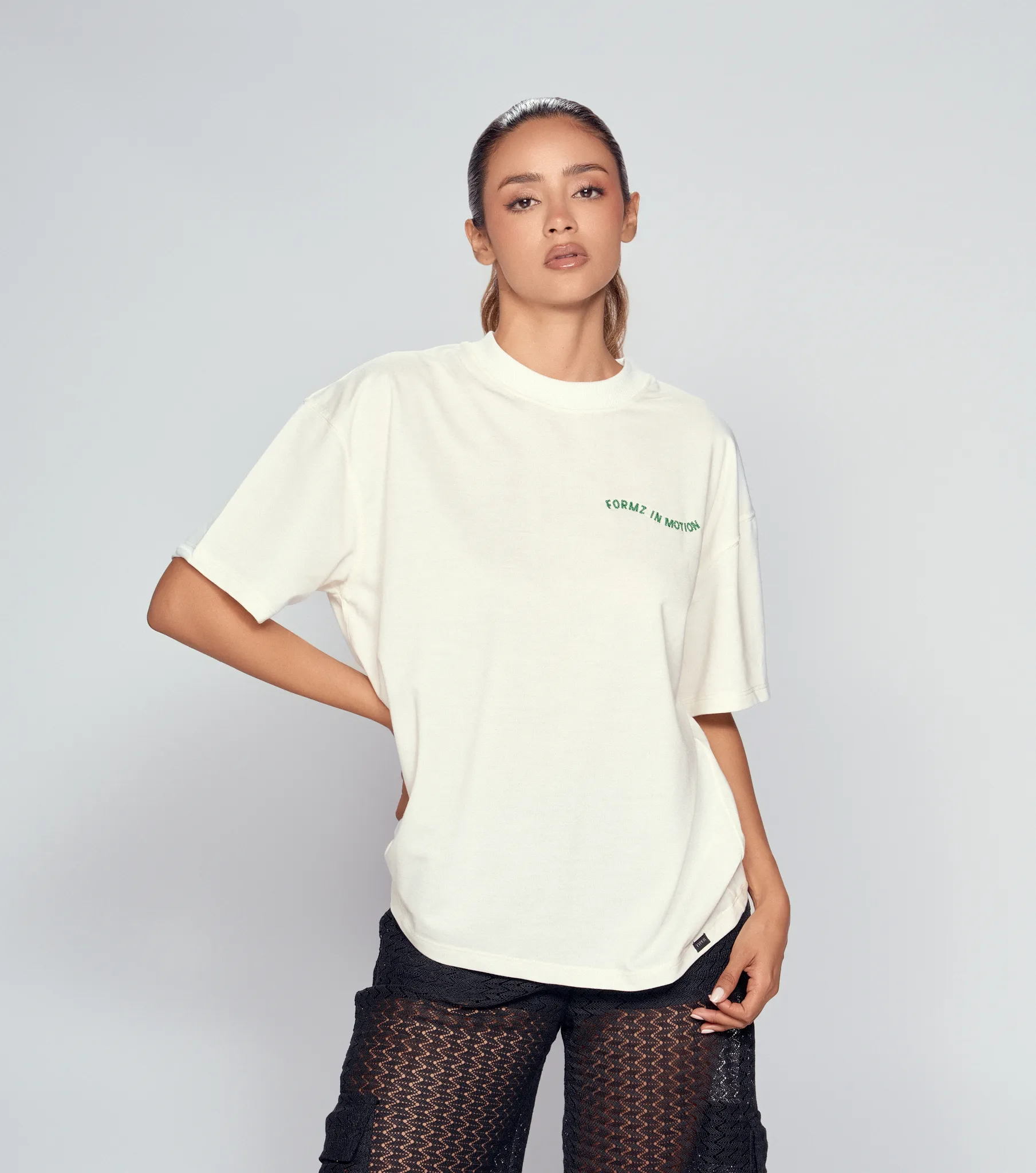 Kendal T Shirt Oversize Bordada Typer 835158 