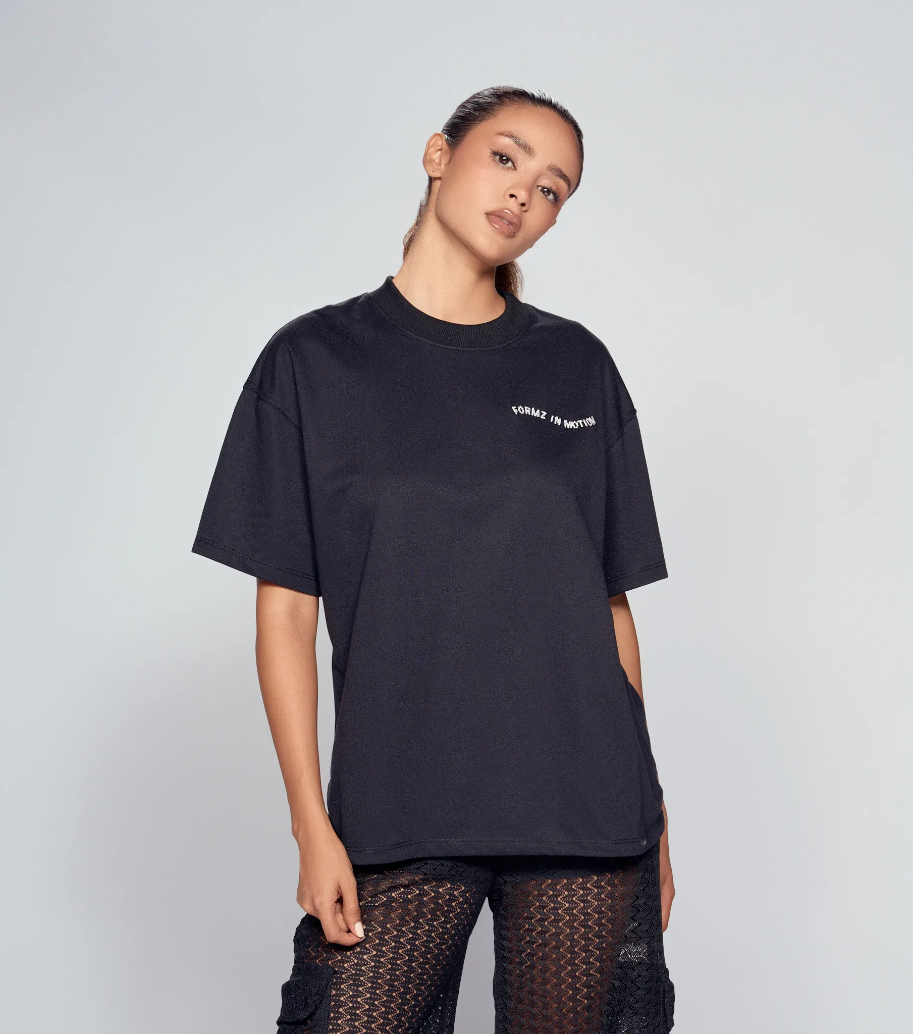 Kendal T Shirt Oversize Bordada TyperNG