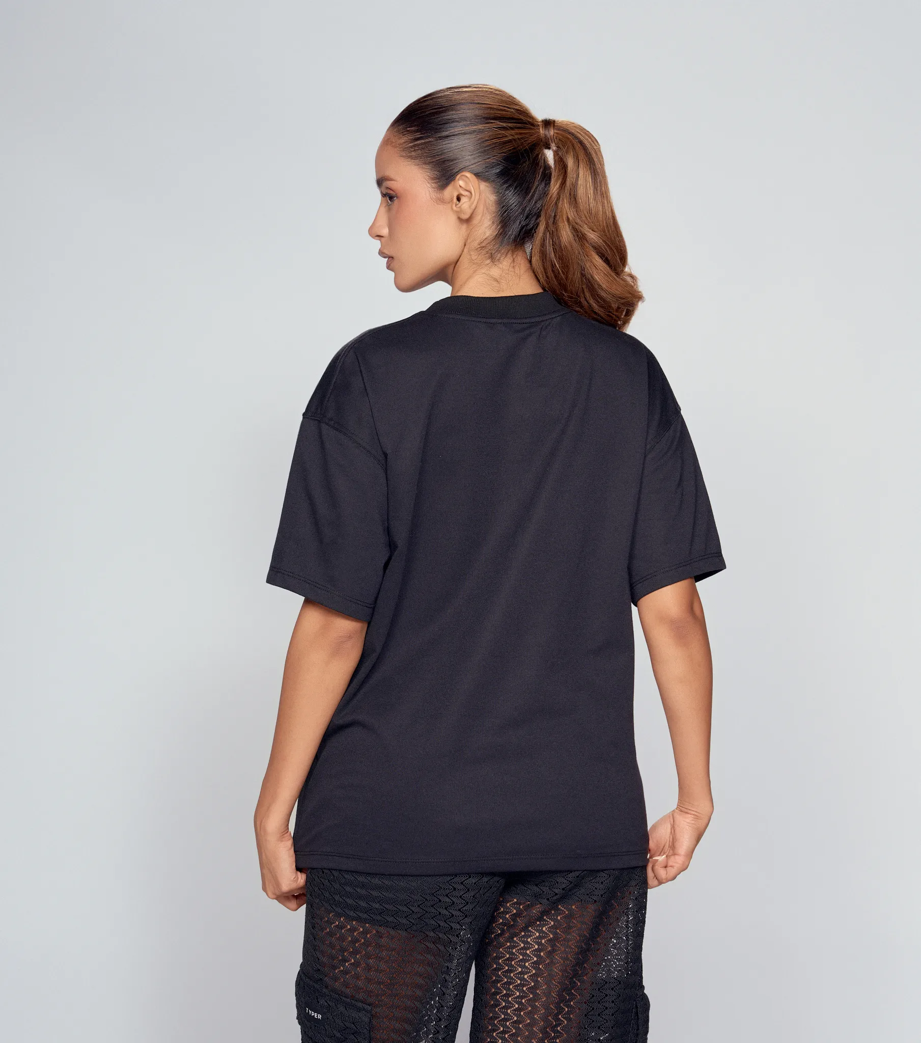 Kendal T Shirt Oversize Bordada TyperNG