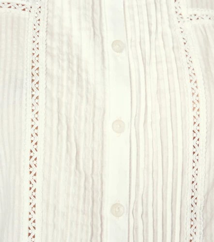 Kloe Blusa Unicolor Con Encaje Y Alforzas UnserBL