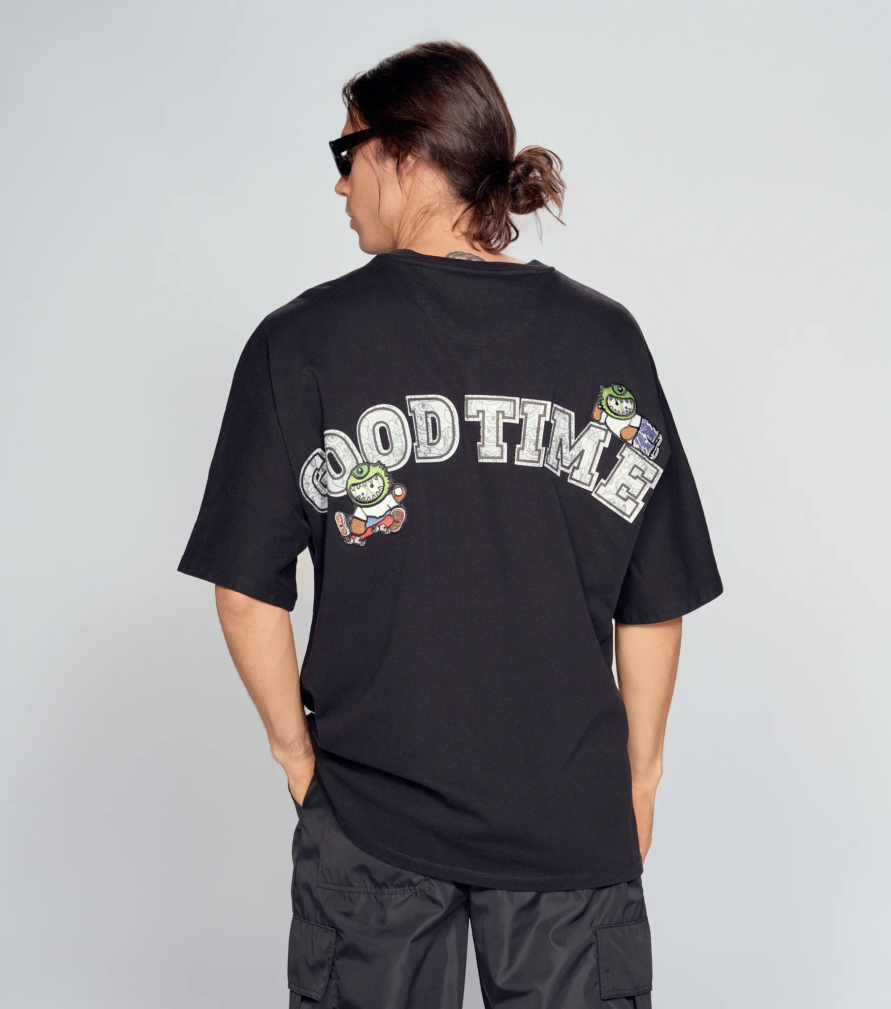 Kort T Shirt Extraover Bordada Typer 834509 NG