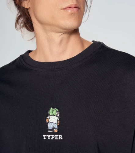 Kort T Shirt Extraover Bordada TyperNG