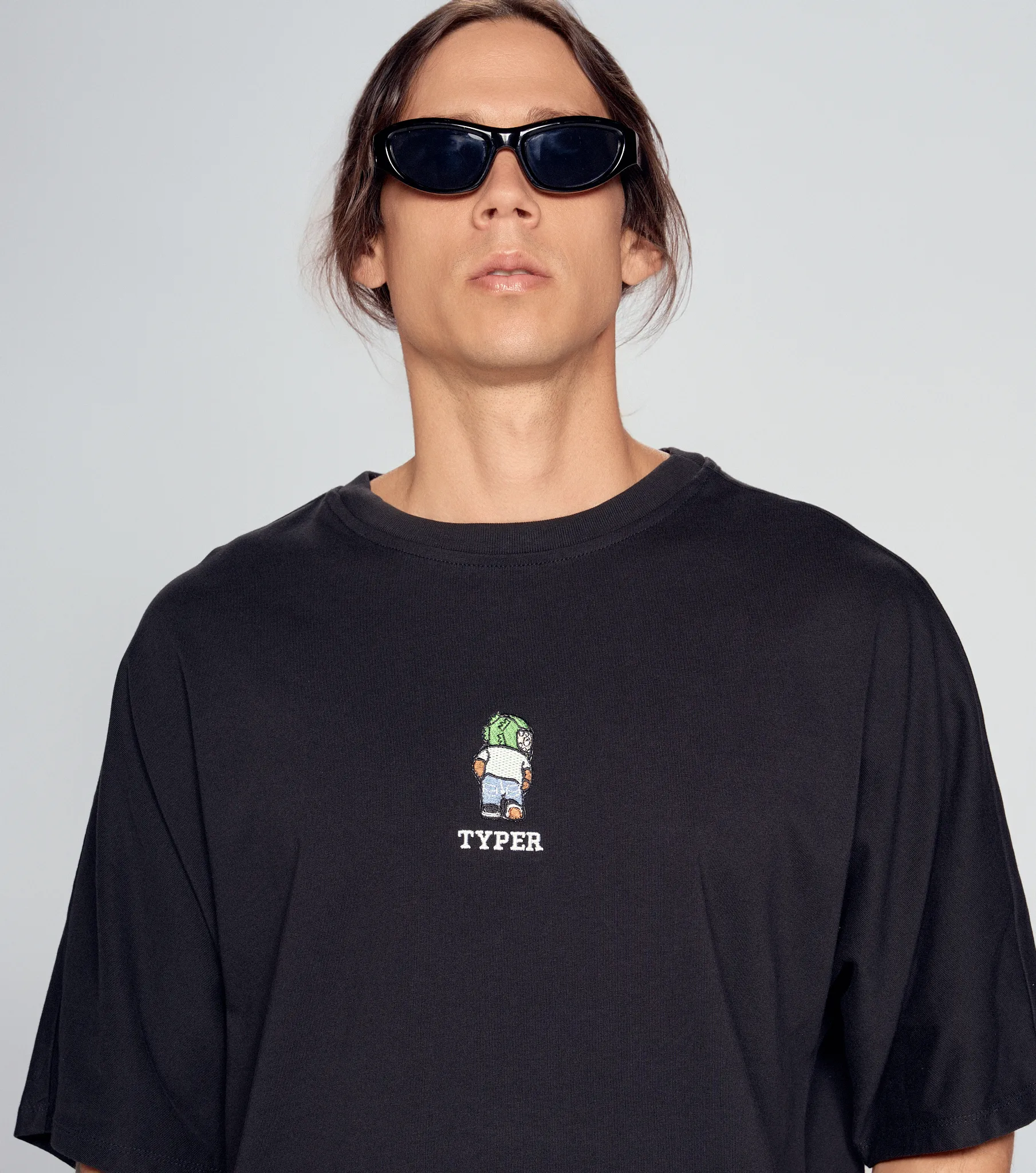 Kort T Shirt Extraover Bordada Typer 834509 NG