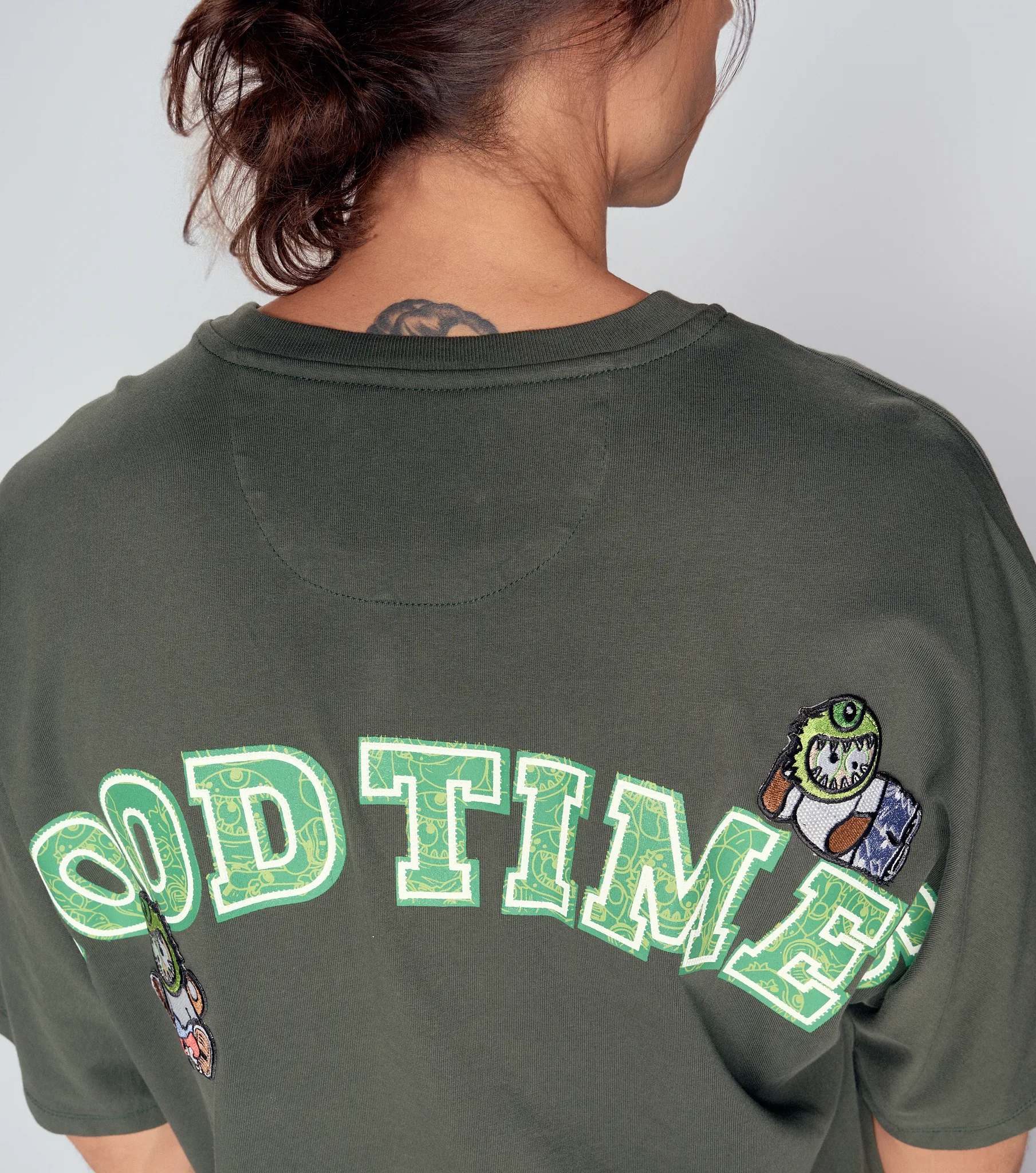 Kort T Shirt Extraover Bordada Typer 834509 NG