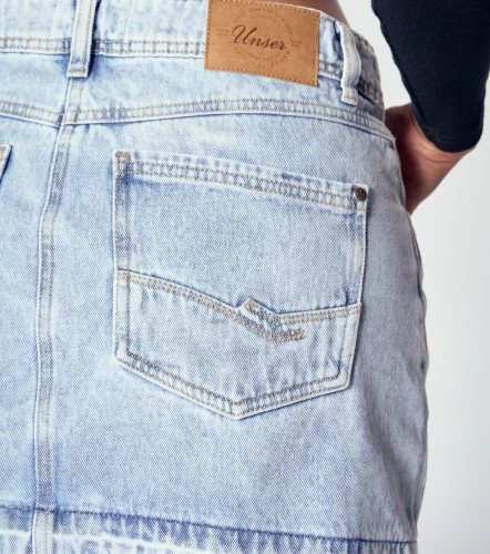 Maleja Falda Corta Con Bolsillos Y Proceso UnserAZ