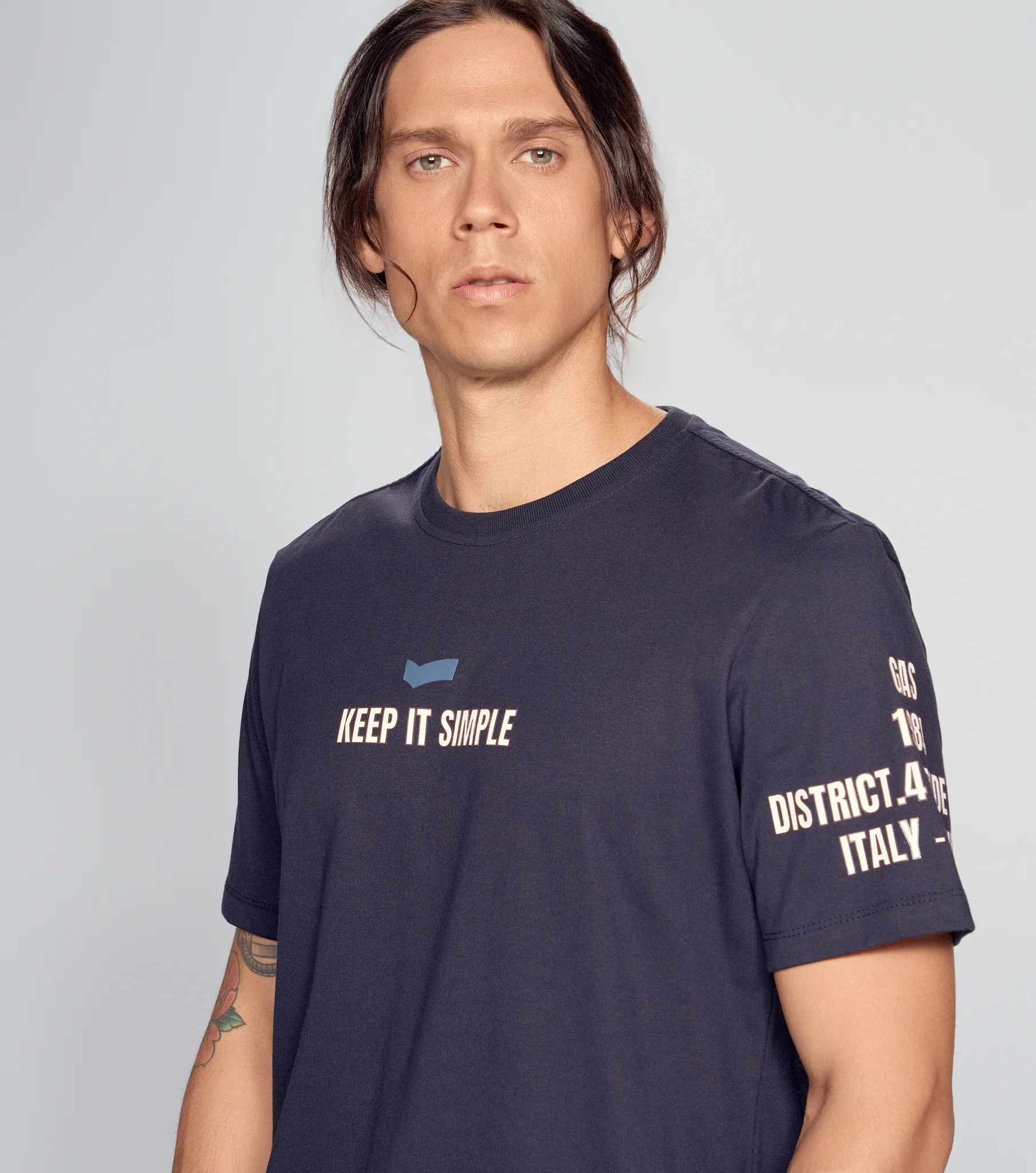 Pilot Camiseta Estampada Regular Fit Masculina Gas 834593 AO