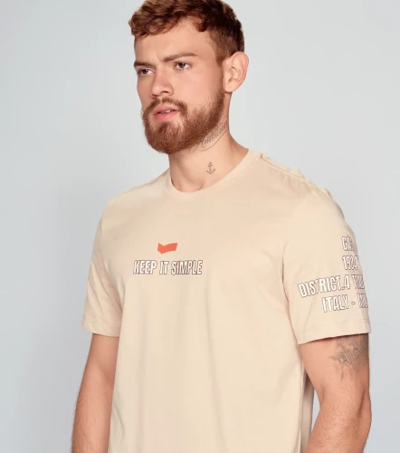 Pilot Camiseta Estampada Regular Fit Masculina GasBG