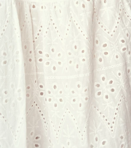 Vestido En Ojalillo Unicolor DerekBL