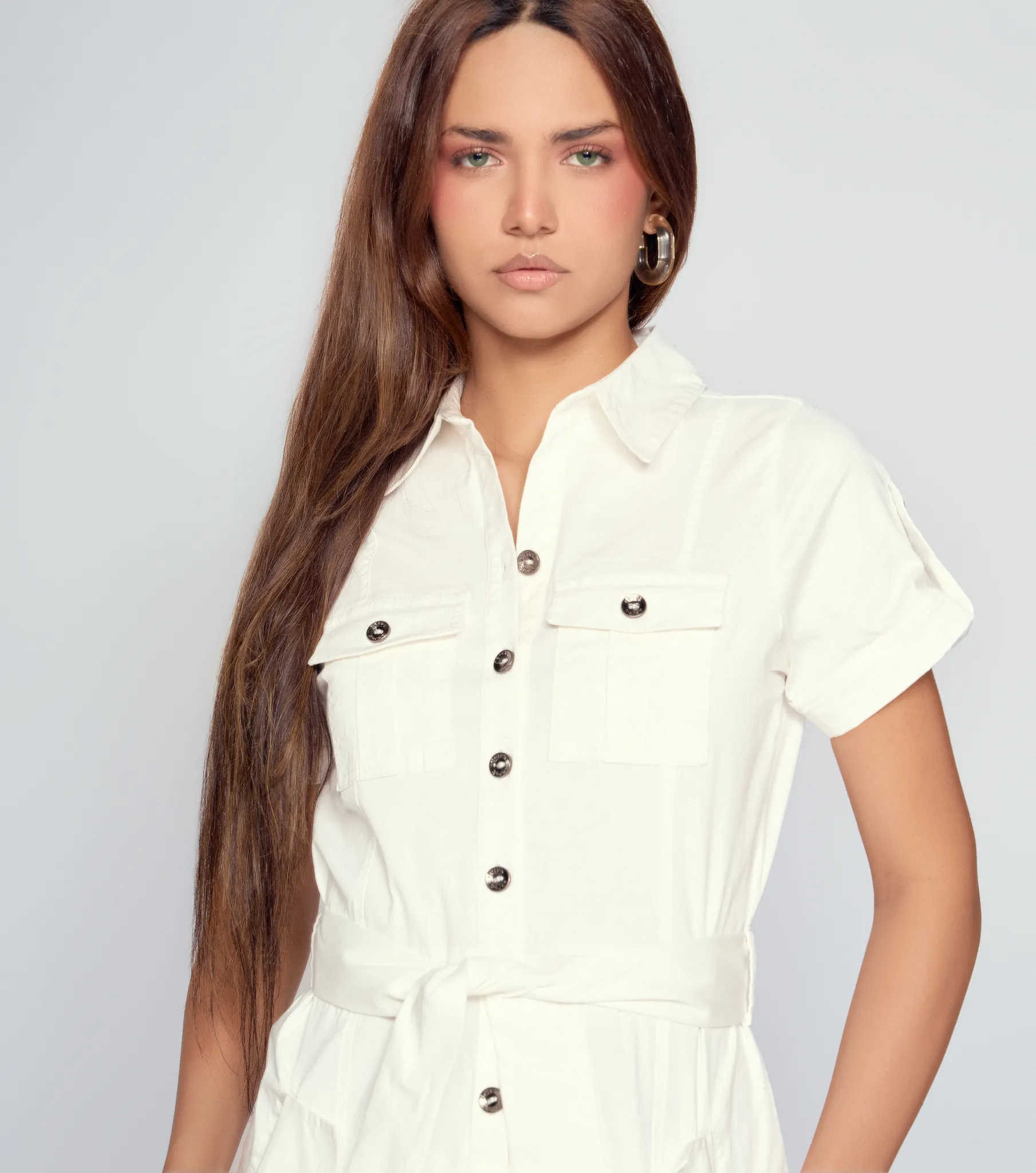 Vestido Para Mujer Valeria Cargo Unicolor Derek 832990 AR