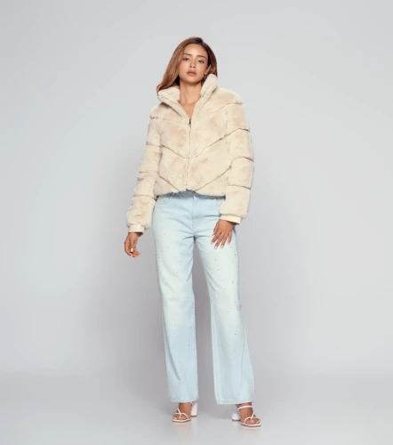 Chaqueta De Peluche Unicolor DerekBG