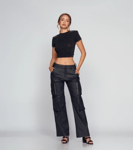 Blusa Brillante Cuello Redondo DerekNG