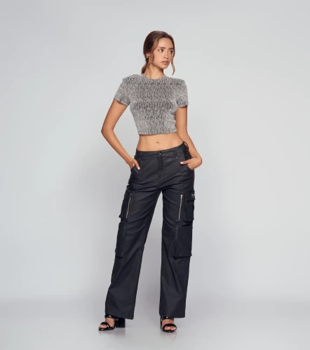 Blusa Brillante Cuello Redondo DerekPT