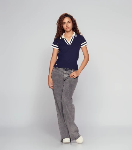 Karoll Blusa Tejida Con Cuello Y Escote V UnserAZ