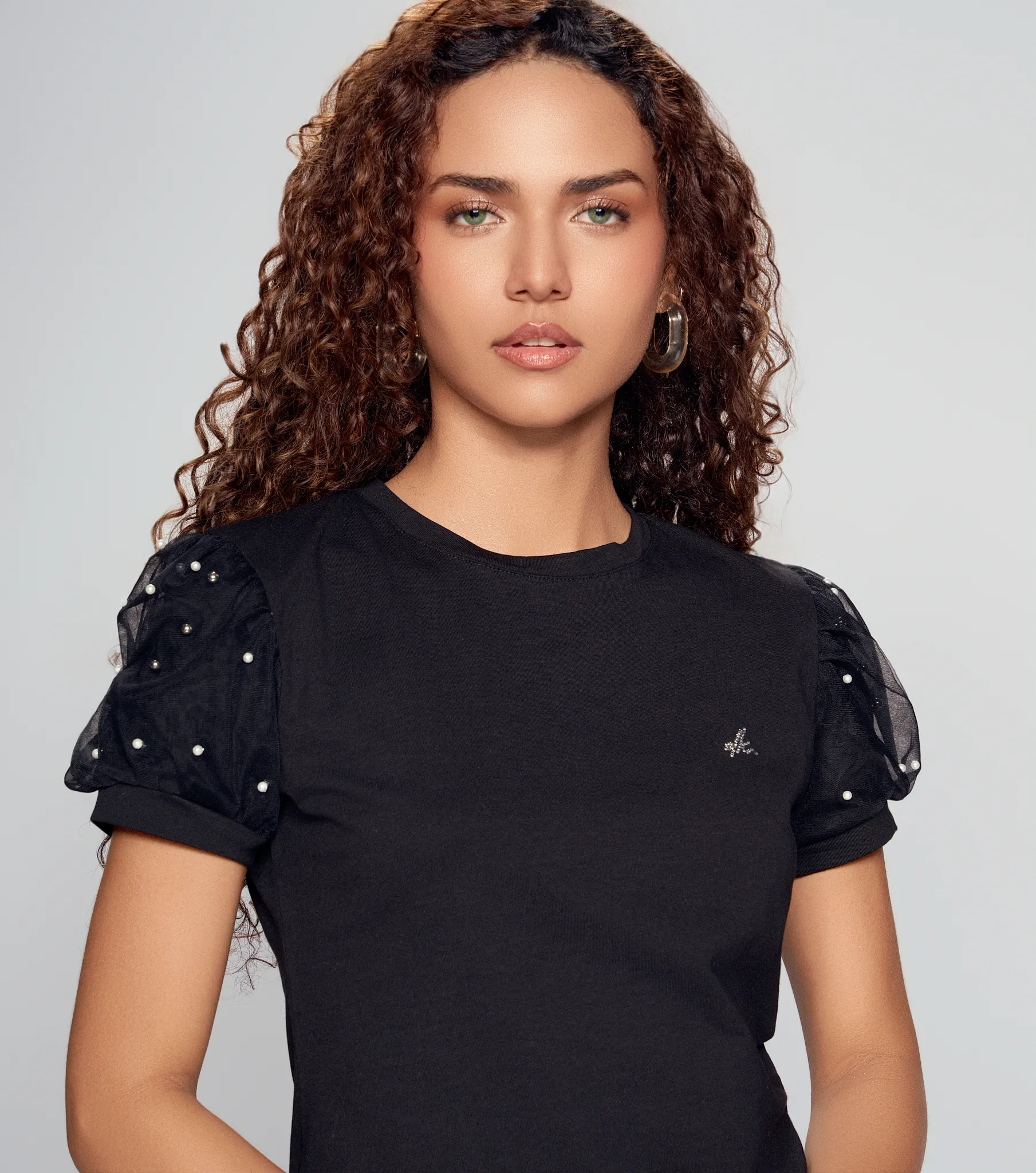 Camisa Para Mujer Manga Corta Derek 833368 BL