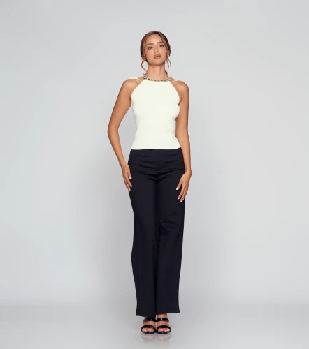 Blusa Cuello Halter Unicolor DerekAR