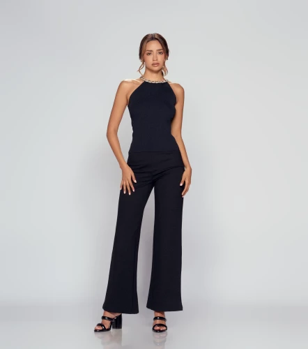 Blusa Cuello Halter Unicolor DerekNG