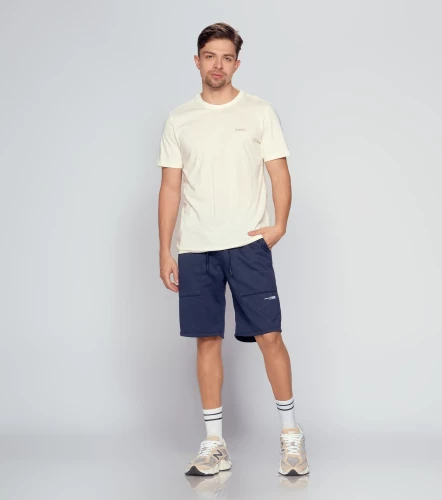 Bermuda Para Hombre Unicolor En Punto UnserAZ