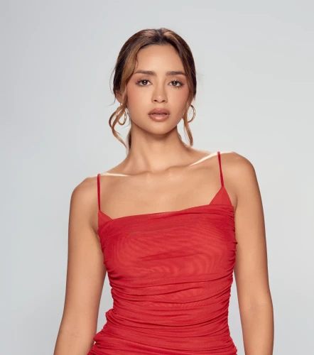 Vestido Corto De Tiras Unicolor DerekRJ