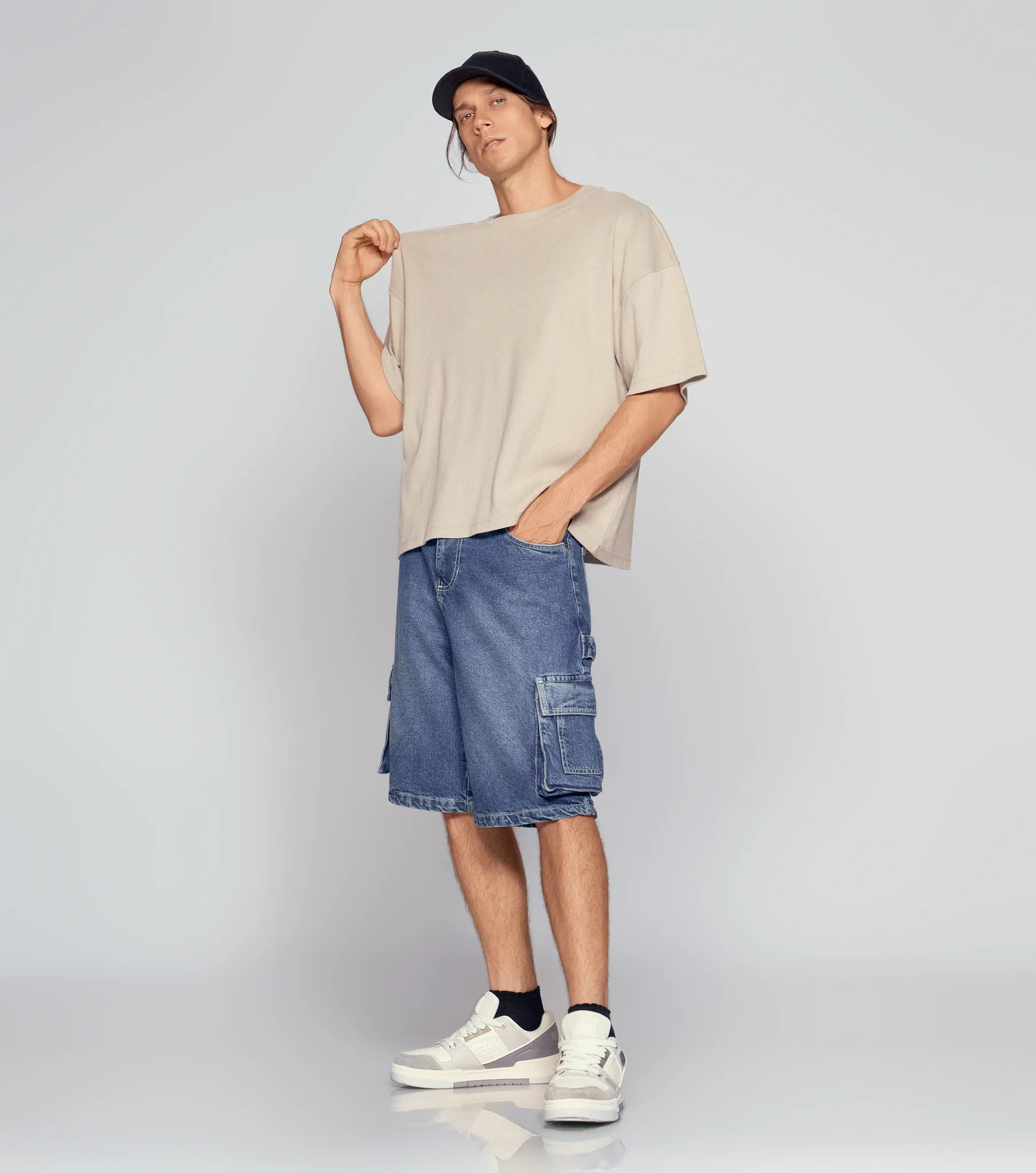 Raw T Shirt Oversize Estampada Typer 834301 GR
