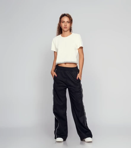 Cazzu Pantalon Recto Con Cortes TyperNG