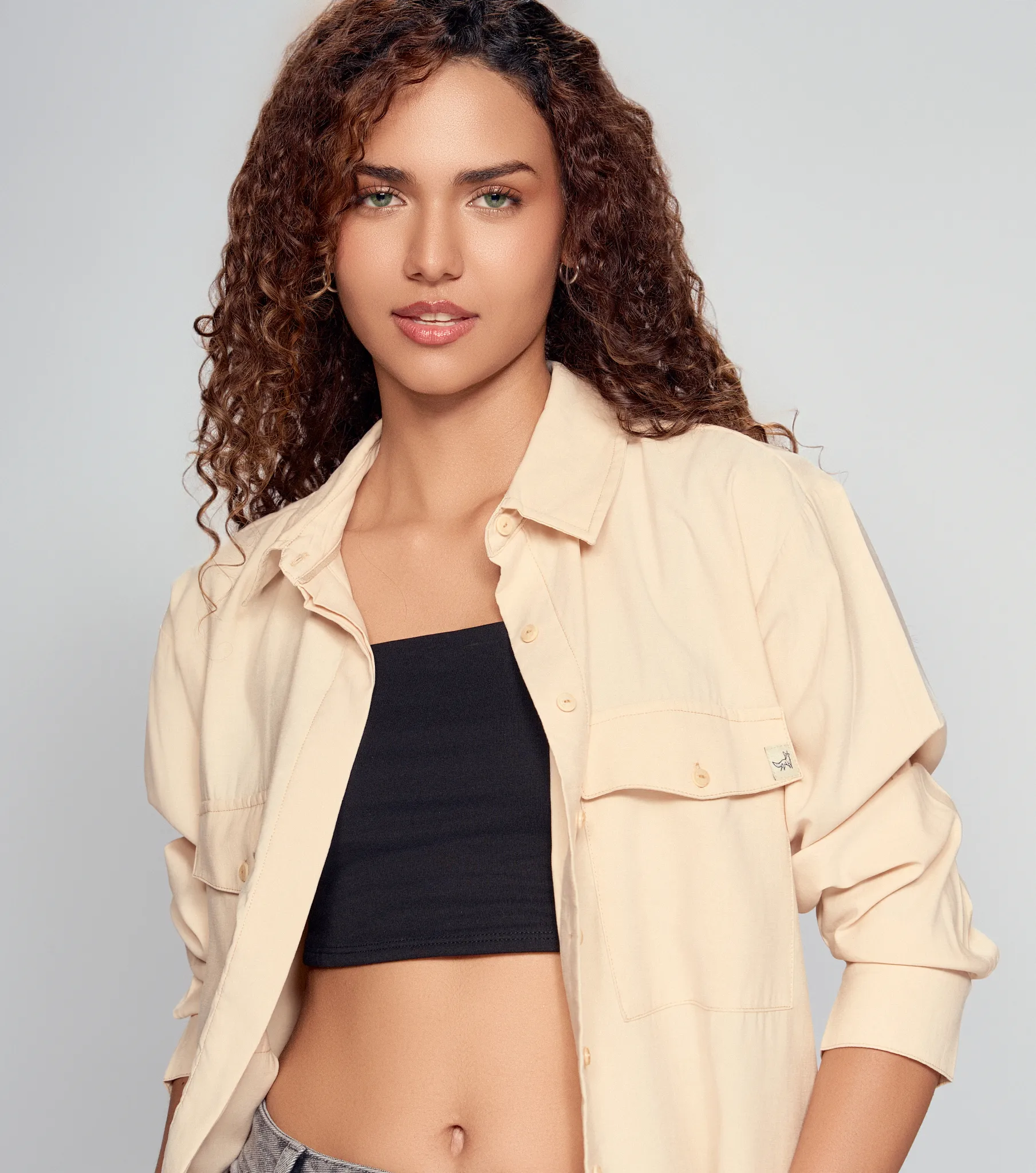 Adela Camisa Manga Larga Corta Con Bolsillos Unser 834539 AR