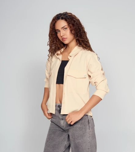 Adela Camisa Manga Larga Corta Con Bolsillos UnserAR