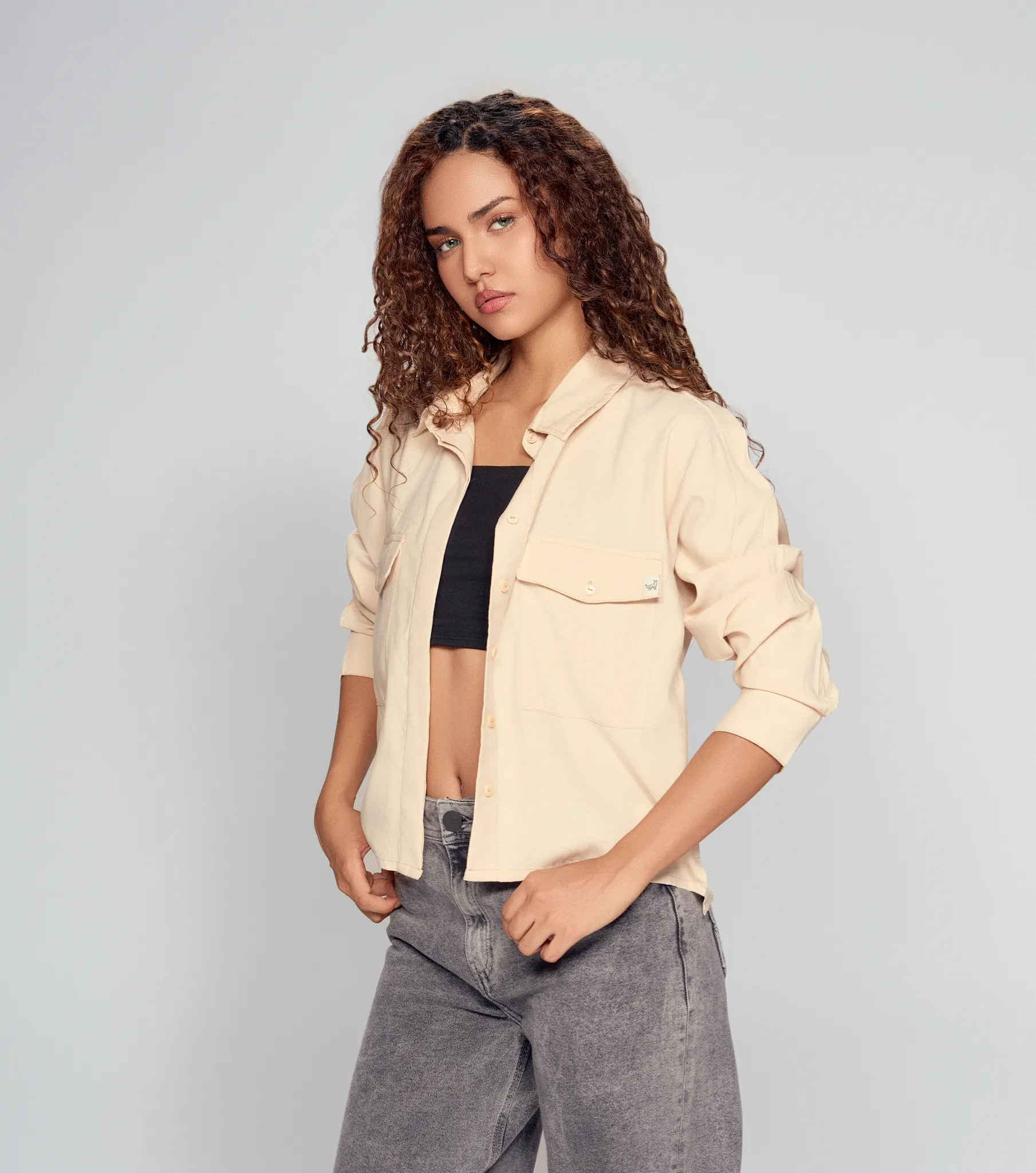 Adela Camisa Manga Larga Corta Con Bolsillos Unser 834539 AR