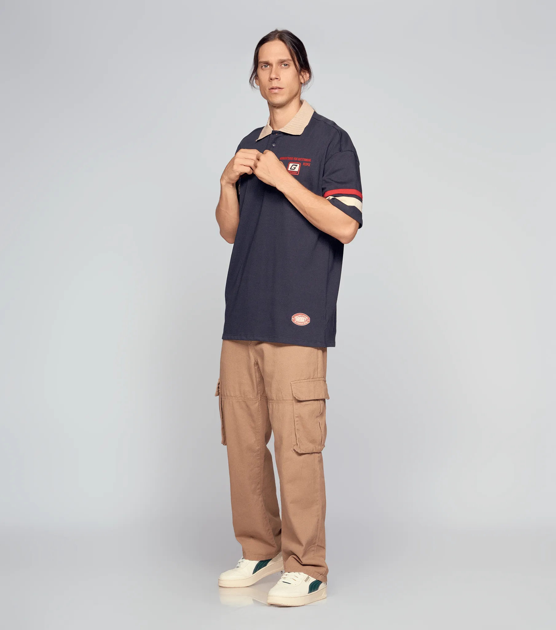 Ansel Polo Oversized Masculina Groggy 834660 AO