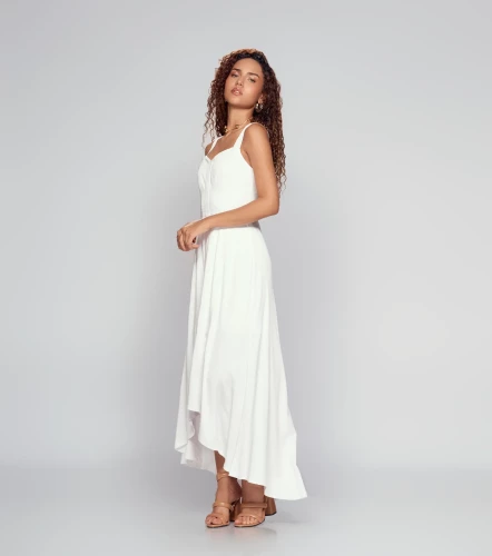 Vestido Para Mujer Con Cortes Unicolor Ariadne DerekBL