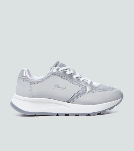 Tenis Para Mujer Unicolor Con Suela Alta DerekGR