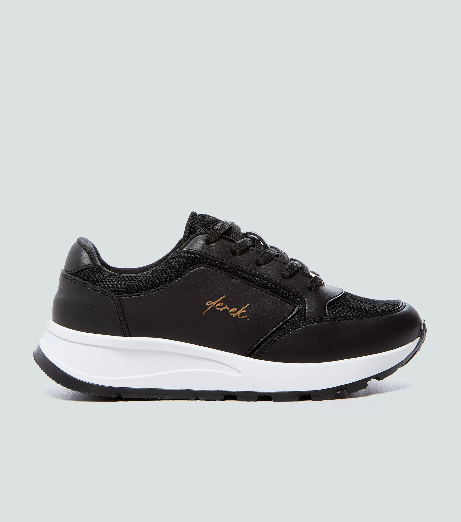 Tenis Para Mujer Unicolor Con Suela Alta Derek 834947 NG