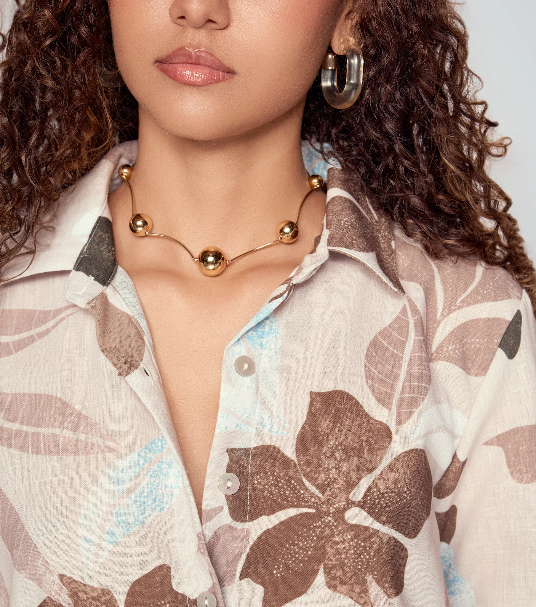 Vestido Para Mujer En Lino Estampado Con Manga 3 4 Derek 835264 KQ