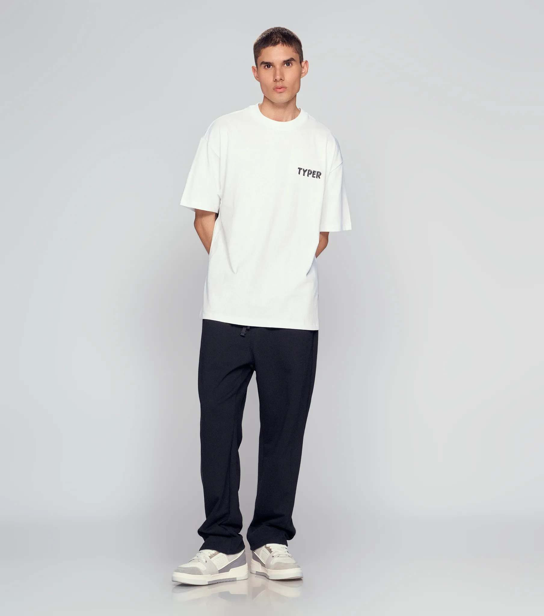 Oporto T Shirt Oversized Bordado Y Estampado Typer 835283 BL