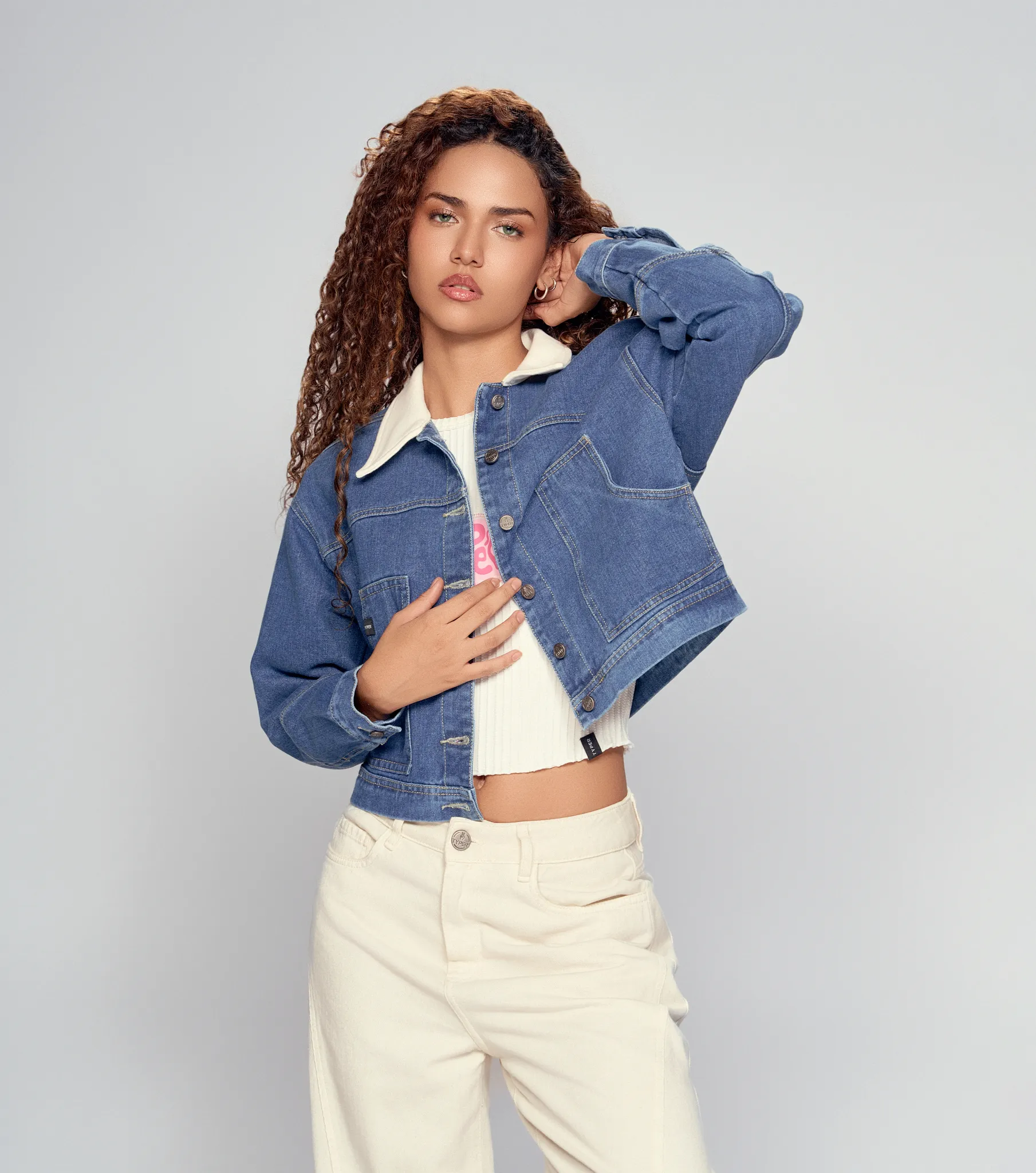Alea Chaqueta Tipo Boxy Con Bolsillos Tipo Parche Typer 833684 