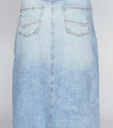 Alexa Falda Larga Con Proceso Claro Rotos Y Bolsillos UnserAZ