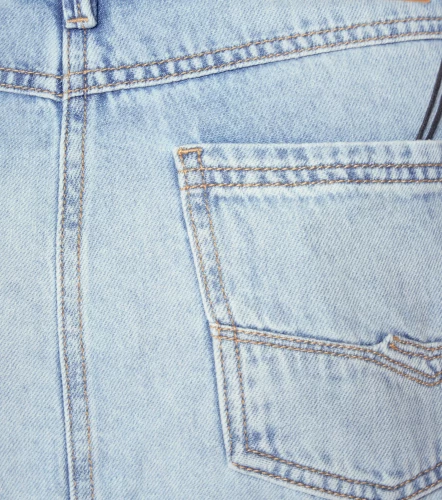 Alexa Falda Larga Con Proceso Claro Rotos Y Bolsillos UnserAZ