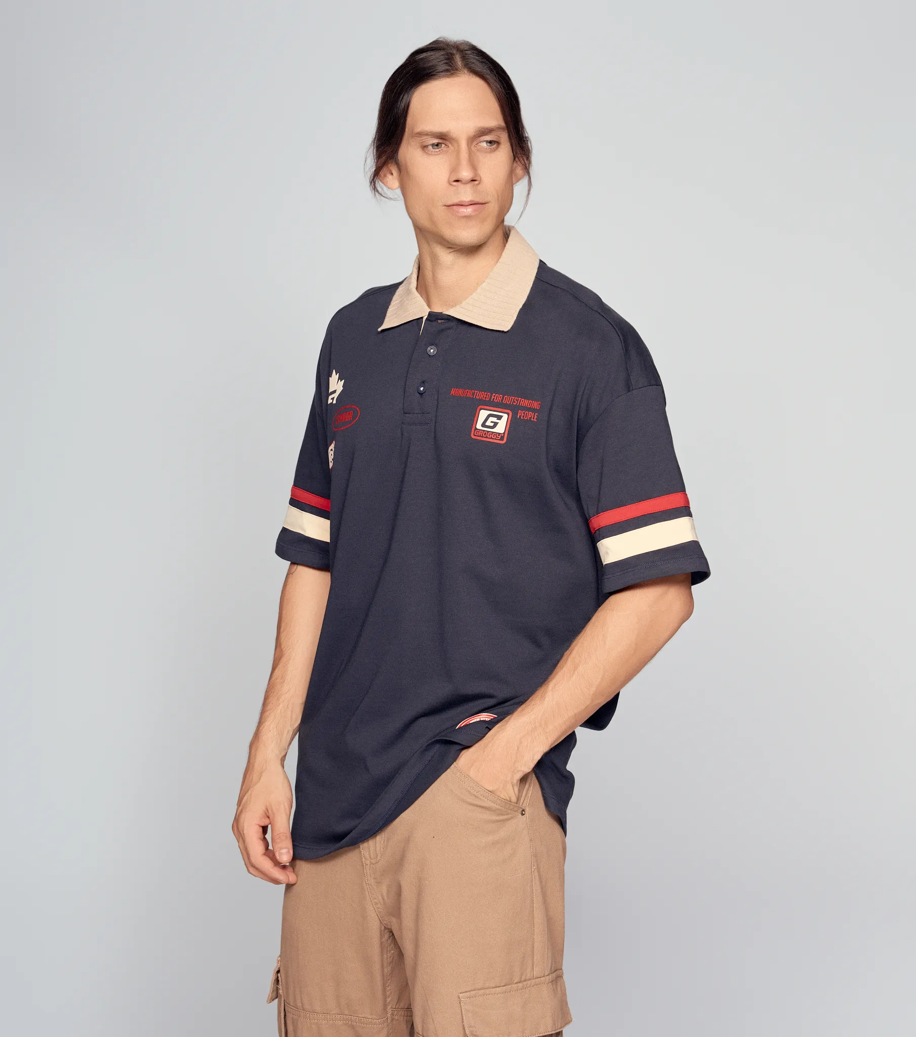 Ansel Polo Oversized Masculina GroggyAO