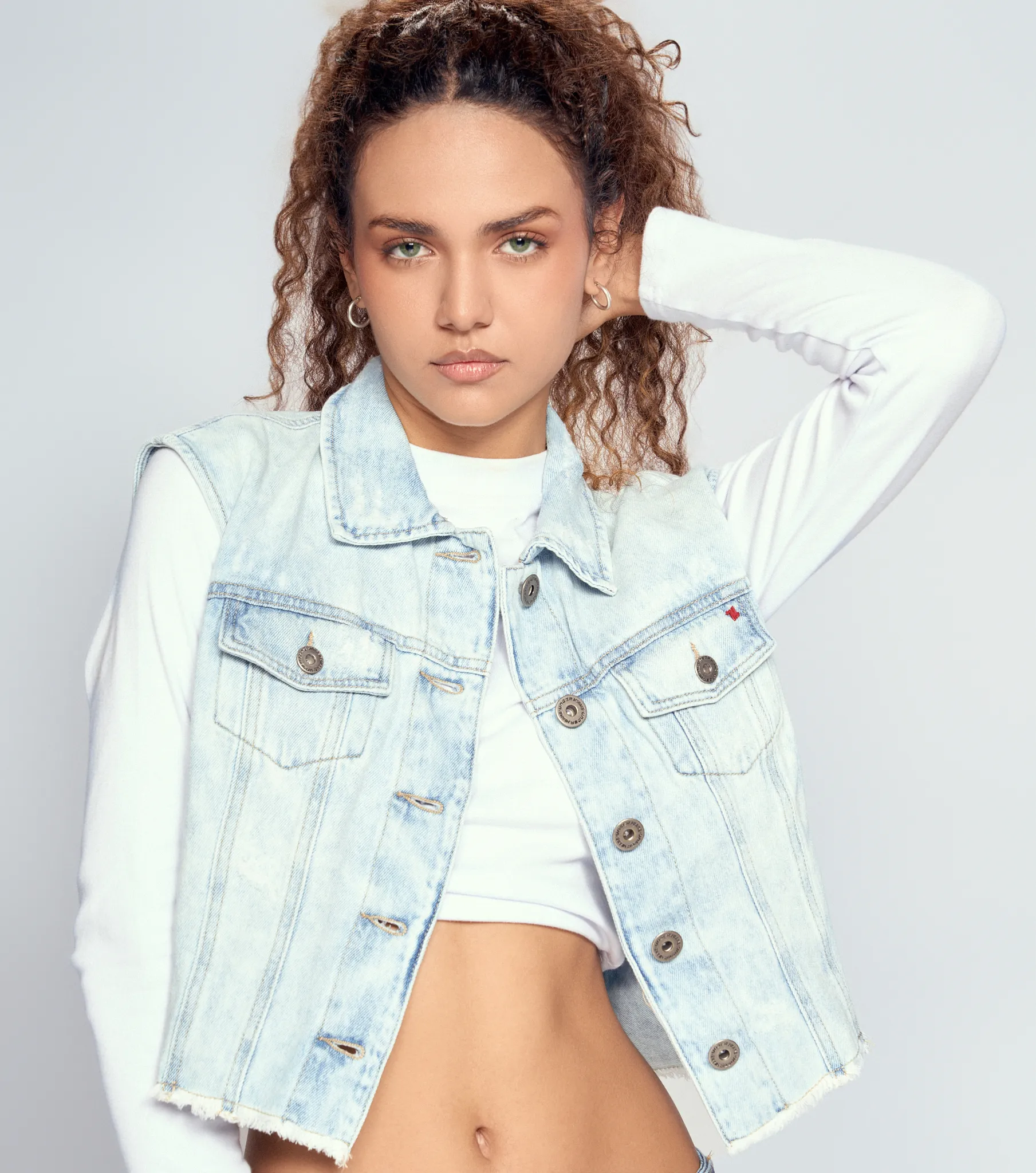 Berenice Chaleco Con Proceso Y Bolsillos UnserAZ