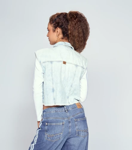 Berenice Chaleco Con Proceso Y Bolsillos UnserAZ