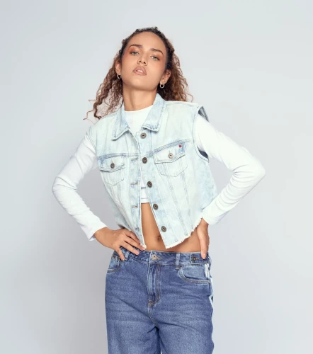 Berenice Chaleco Con Proceso Y Bolsillos UnserAZ