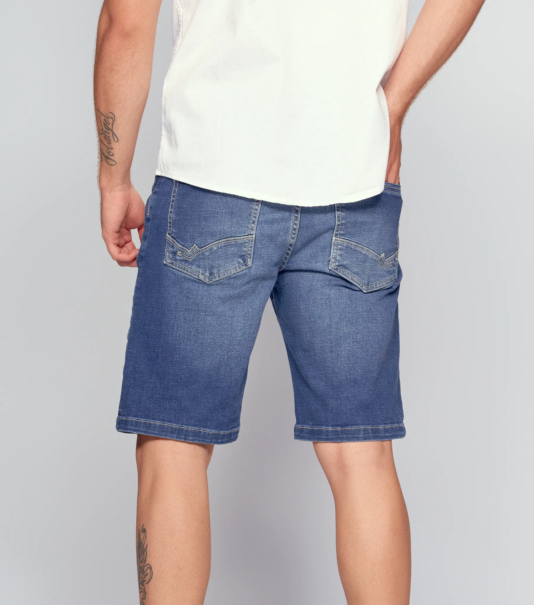 Bermuda Para Hombre En Indigo Con Proceso Medio Unser 834220 AZ