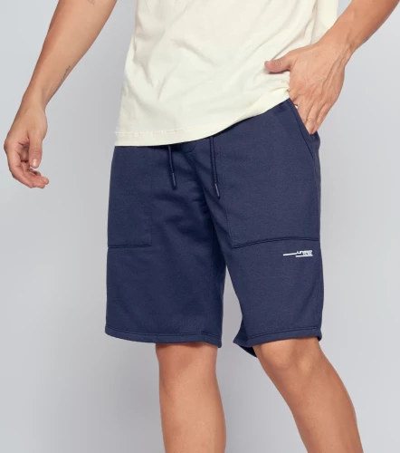 Bermuda Para Hombre Unicolor En Punto UnserAZ