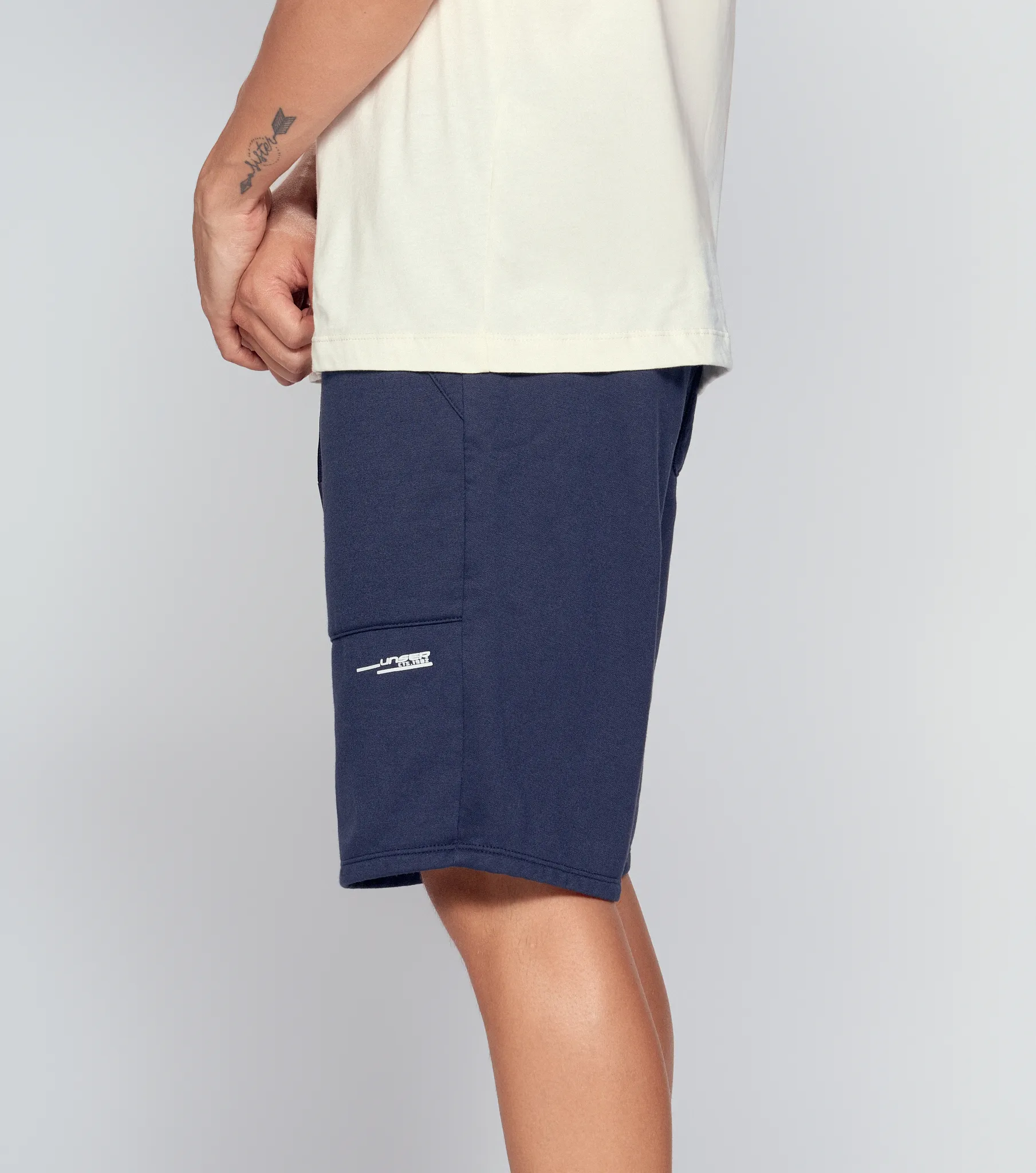 Bermuda Para Hombre Unicolor En Punto Unser 833828 AZ