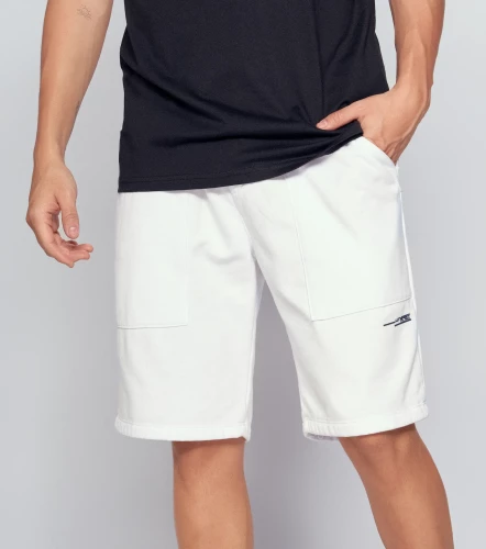 Bermuda Para Hombre Unicolor En Punto UnserBL