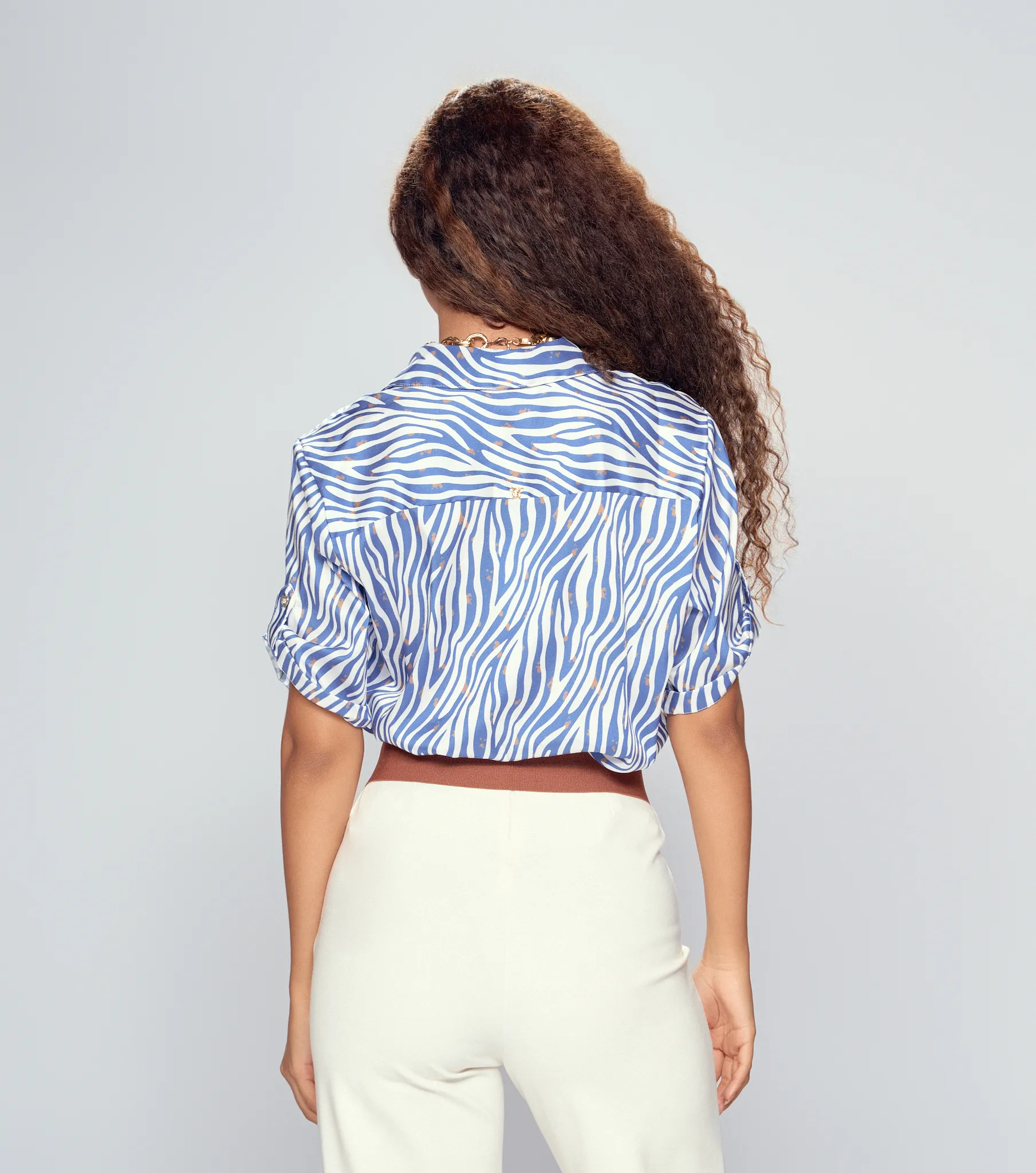 Blusa Camisera Manga Corta Para Mujer Derek 830186 AZ