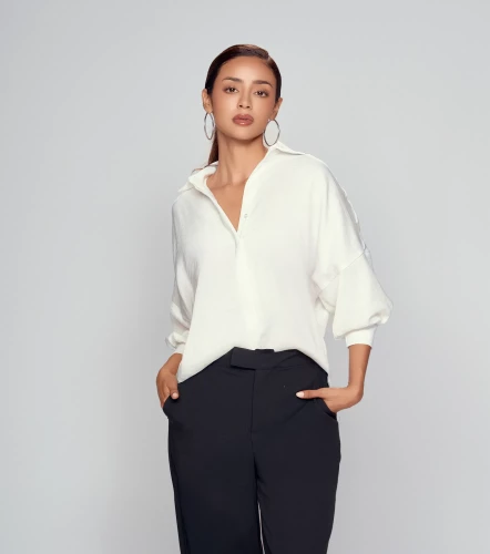 Blusa Camisera Para Mujer Unicolor Manga Ranglan DerekBL