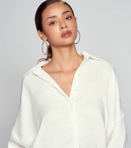 Blusa Camisera Para Mujer Unicolor Manga Ranglan DerekBL