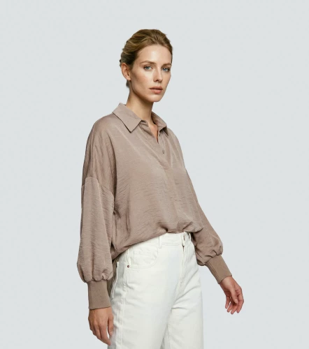 Blusa Camisera Para Mujer Unicolor Manga Ranglan DerekKQ